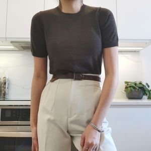 100% Extra Fine Merino Wool sweater tee